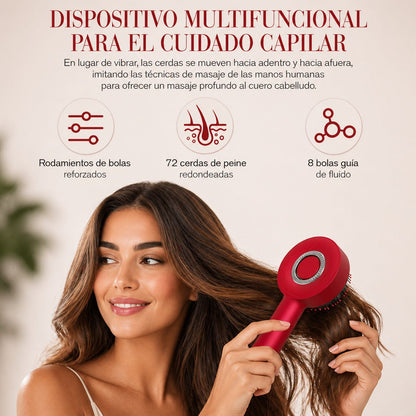 cepillo masajeador capilar luz led